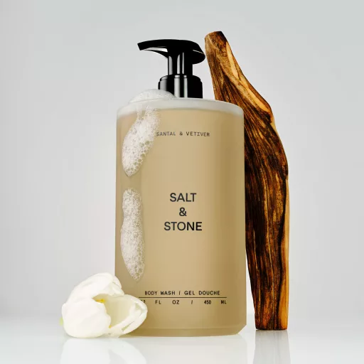 Salt & Stone Szantál & vetiver tusfürdő