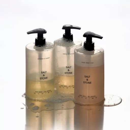 Salt & Stone Fekete rózsa & oud tusfürdő szett