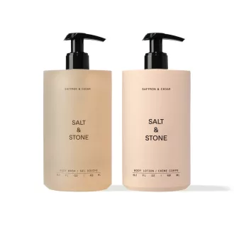 Salt & Stone Sáfrány & cédrus deluxe testápoló duo