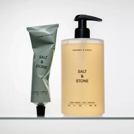 Salt & Stone Bergamot & hinoki esszenciális testápoló szett